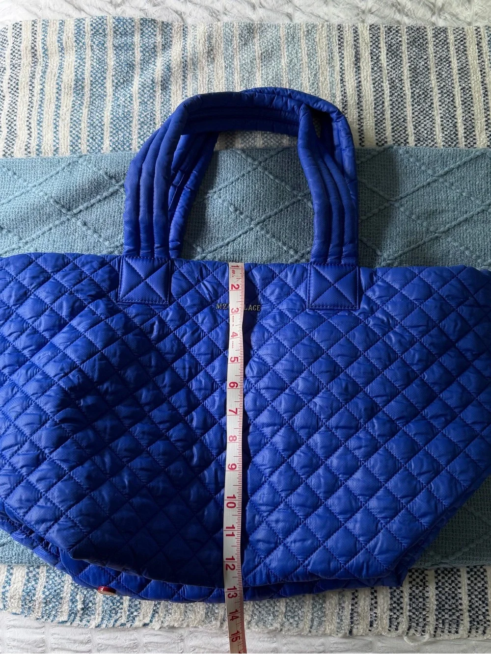 MZ Wallace Quilted Tote in Royal Blue